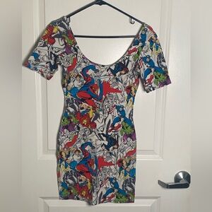 dELiA*s Spiderman Comic Print Mini Dress